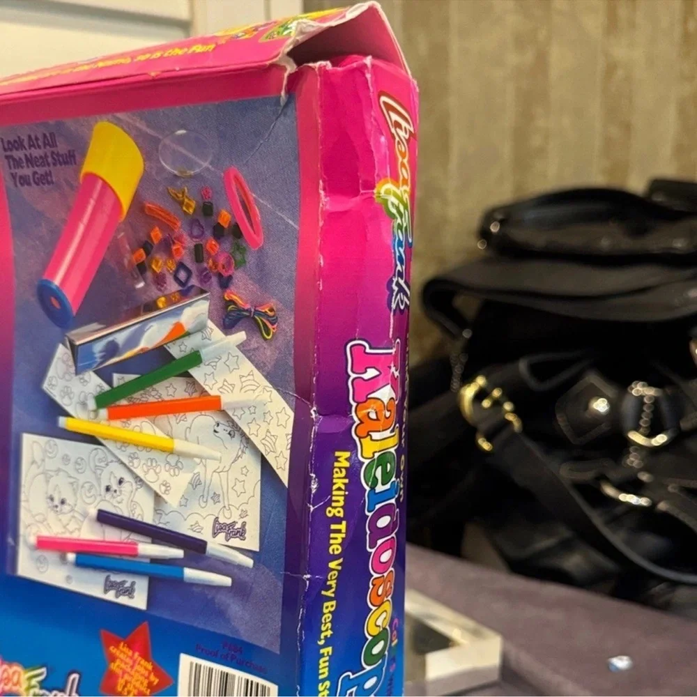 Vintage Lisa  Frank Colorful Kaleidoscope‎ Kit - Pink, Blue, Yellow